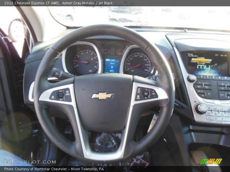 Ashen Gray Metallic / Jet Black 2013 Chevrolet Equinox LT AWD