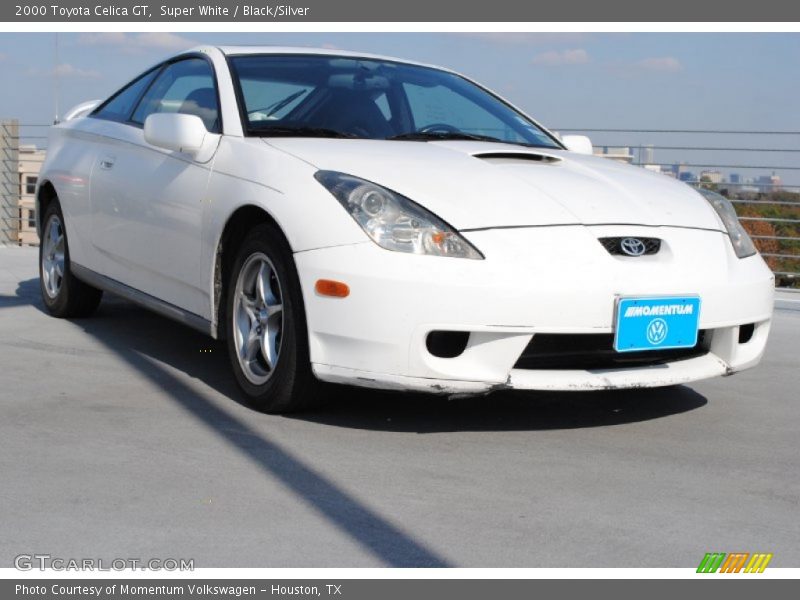 Super White / Black/Silver 2000 Toyota Celica GT