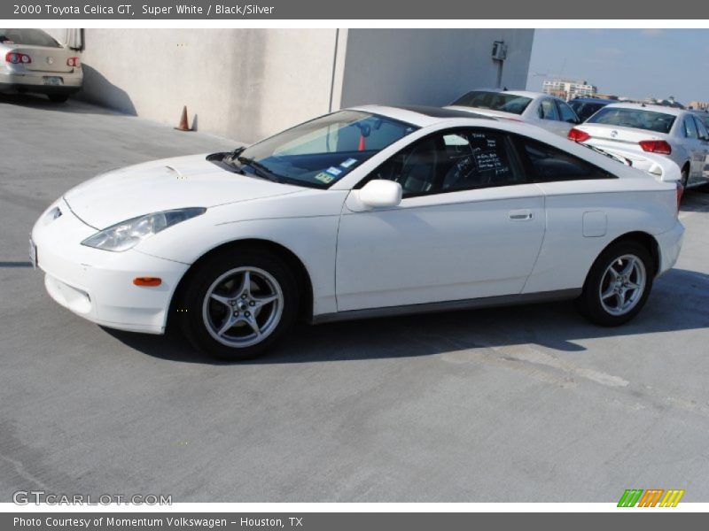 Super White / Black/Silver 2000 Toyota Celica GT