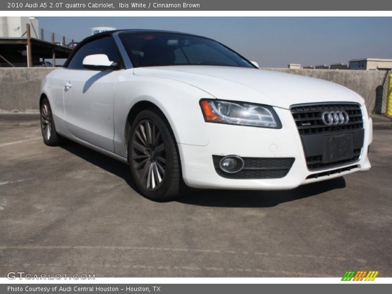 Ibis White / Cinnamon Brown 2010 Audi A5 2.0T quattro Cabriolet