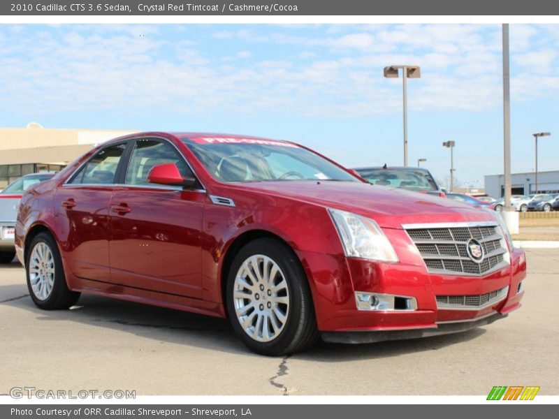 Crystal Red Tintcoat / Cashmere/Cocoa 2010 Cadillac CTS 3.6 Sedan