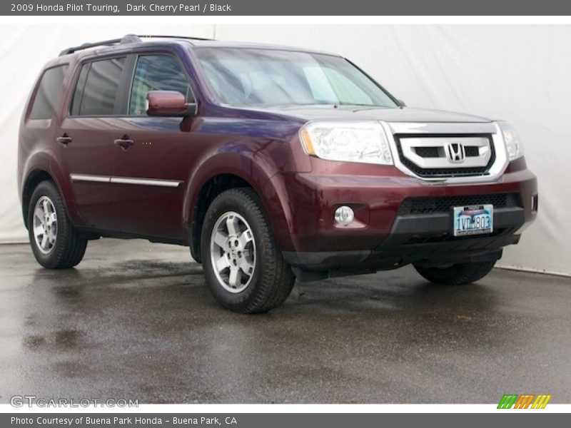 Dark Cherry Pearl / Black 2009 Honda Pilot Touring