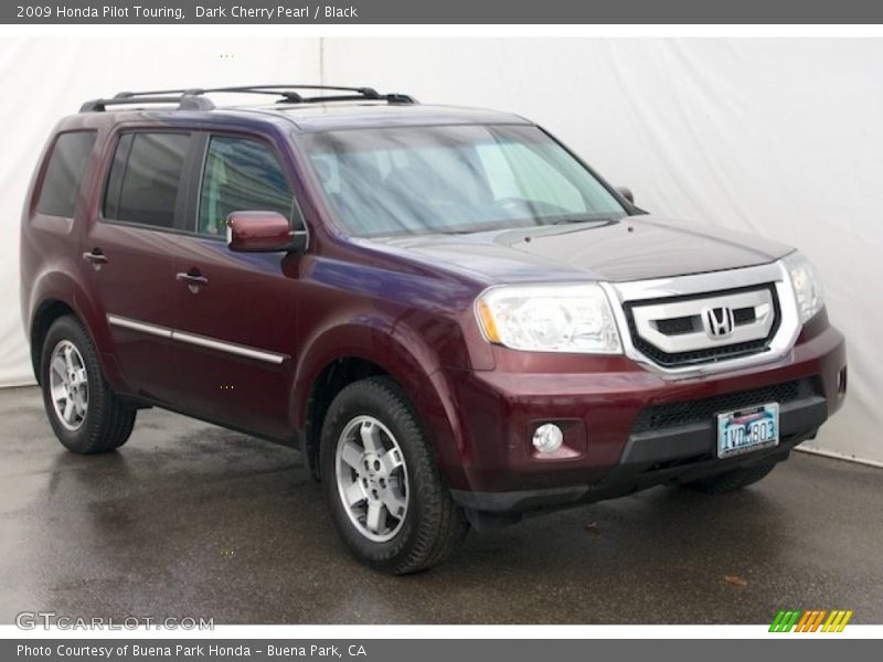 Dark Cherry Pearl / Black 2009 Honda Pilot Touring