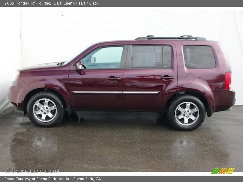 Dark Cherry Pearl / Black 2009 Honda Pilot Touring