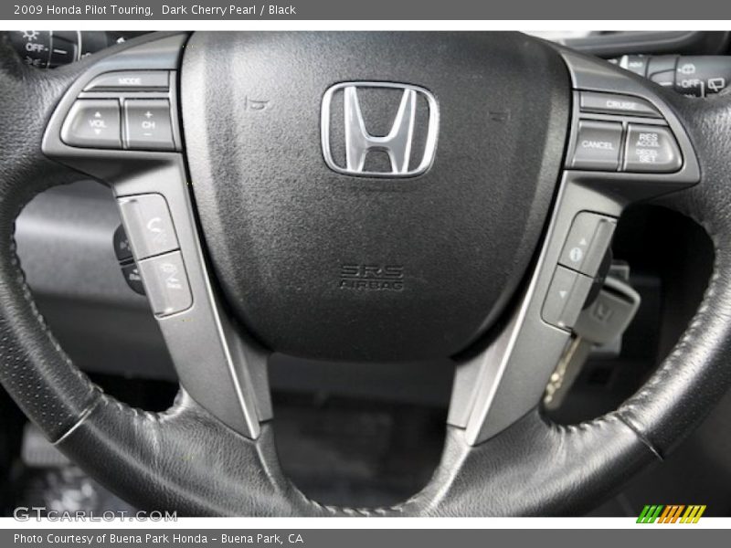 Dark Cherry Pearl / Black 2009 Honda Pilot Touring