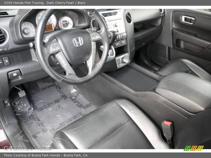 Dark Cherry Pearl / Black 2009 Honda Pilot Touring