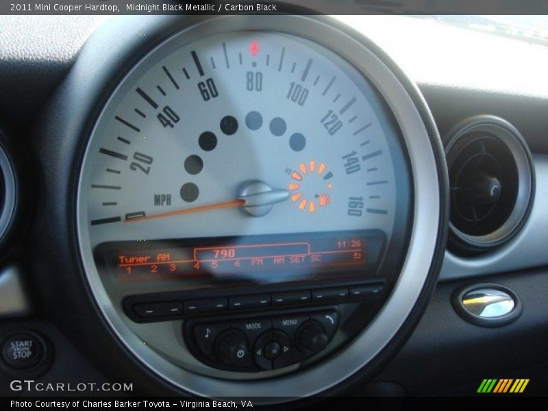 Midnight Black Metallic / Carbon Black 2011 Mini Cooper Hardtop