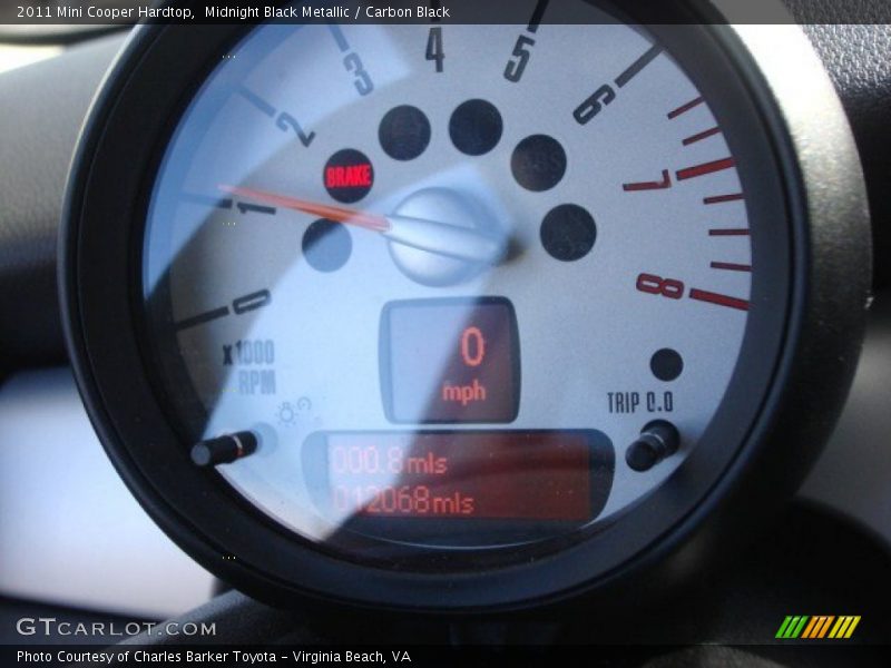 Midnight Black Metallic / Carbon Black 2011 Mini Cooper Hardtop