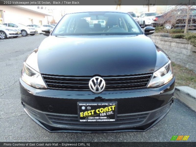 Black / Titan Black 2012 Volkswagen Jetta SE Sedan