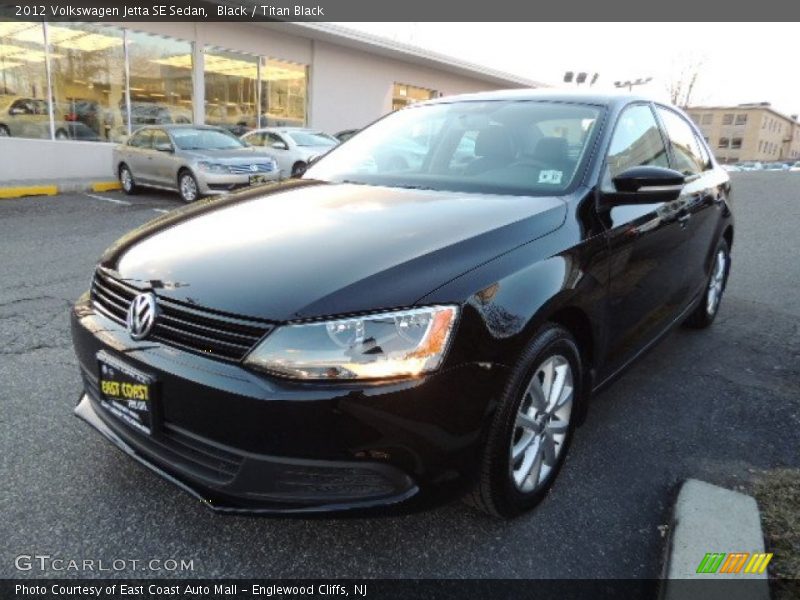 Black / Titan Black 2012 Volkswagen Jetta SE Sedan