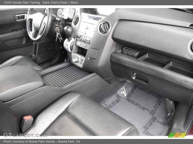 Dark Cherry Pearl / Black 2009 Honda Pilot Touring