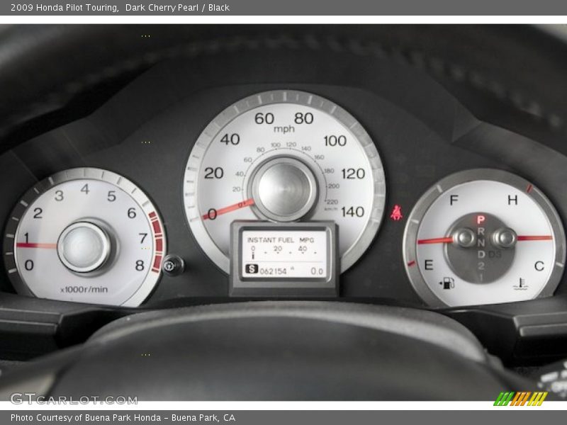Dark Cherry Pearl / Black 2009 Honda Pilot Touring