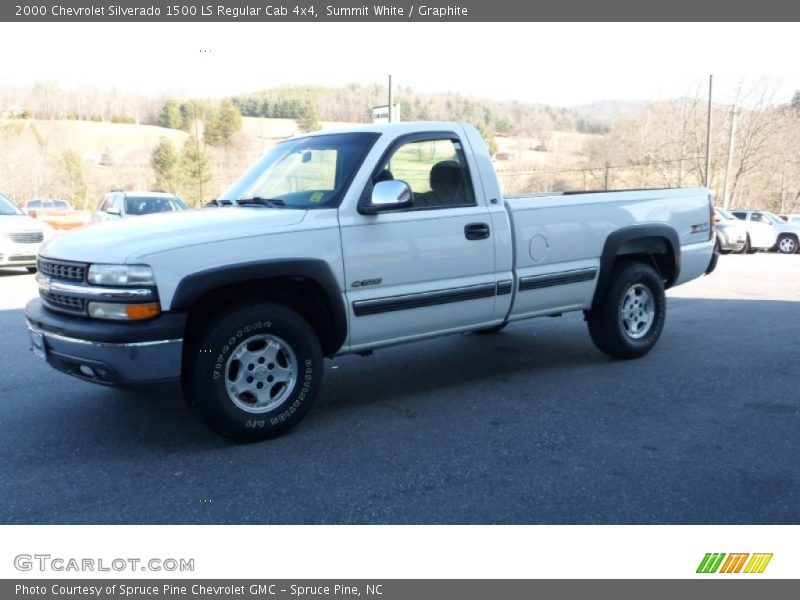 Summit White / Graphite 2000 Chevrolet Silverado 1500 LS Regular Cab 4x4