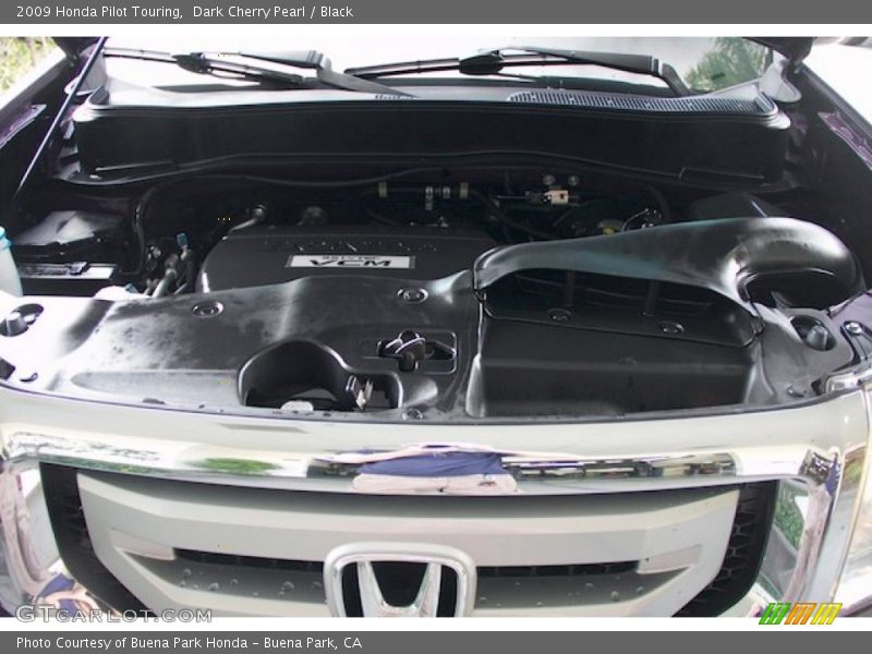 Dark Cherry Pearl / Black 2009 Honda Pilot Touring
