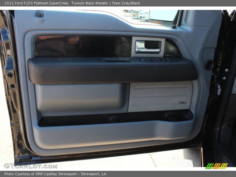 Tuxedo Black Metallic / Steel Gray/Black 2011 Ford F150 Platinum SuperCrew