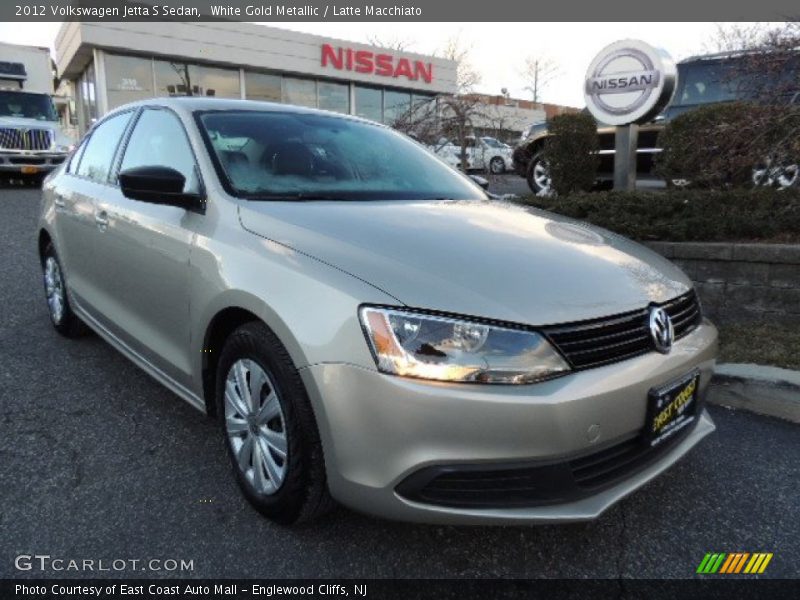 White Gold Metallic / Latte Macchiato 2012 Volkswagen Jetta S Sedan