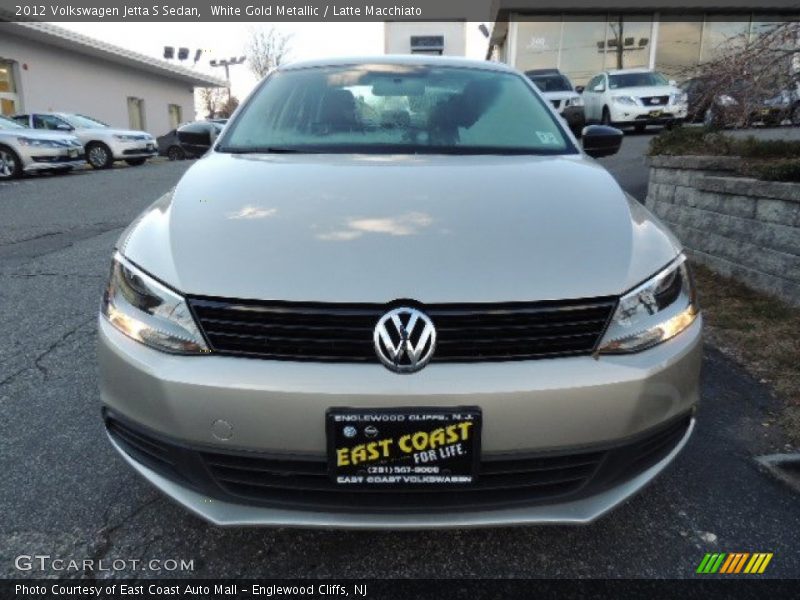 White Gold Metallic / Latte Macchiato 2012 Volkswagen Jetta S Sedan