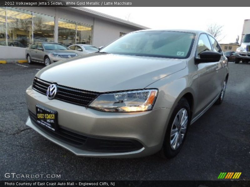 White Gold Metallic / Latte Macchiato 2012 Volkswagen Jetta S Sedan