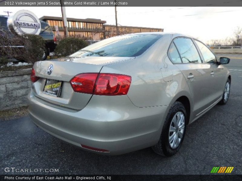 White Gold Metallic / Latte Macchiato 2012 Volkswagen Jetta S Sedan