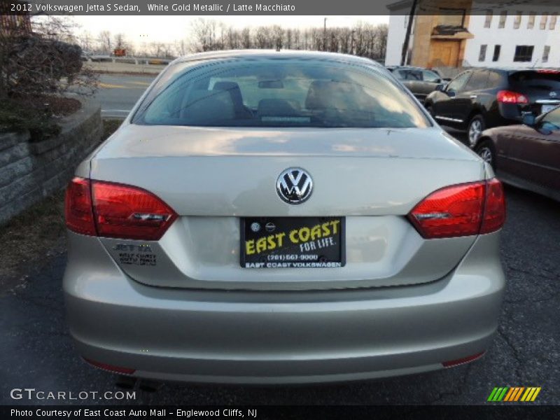White Gold Metallic / Latte Macchiato 2012 Volkswagen Jetta S Sedan