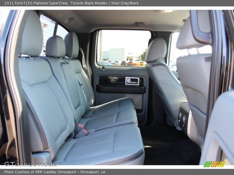 Tuxedo Black Metallic / Steel Gray/Black 2011 Ford F150 Platinum SuperCrew