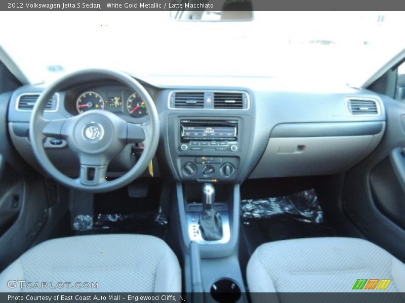 White Gold Metallic / Latte Macchiato 2012 Volkswagen Jetta S Sedan