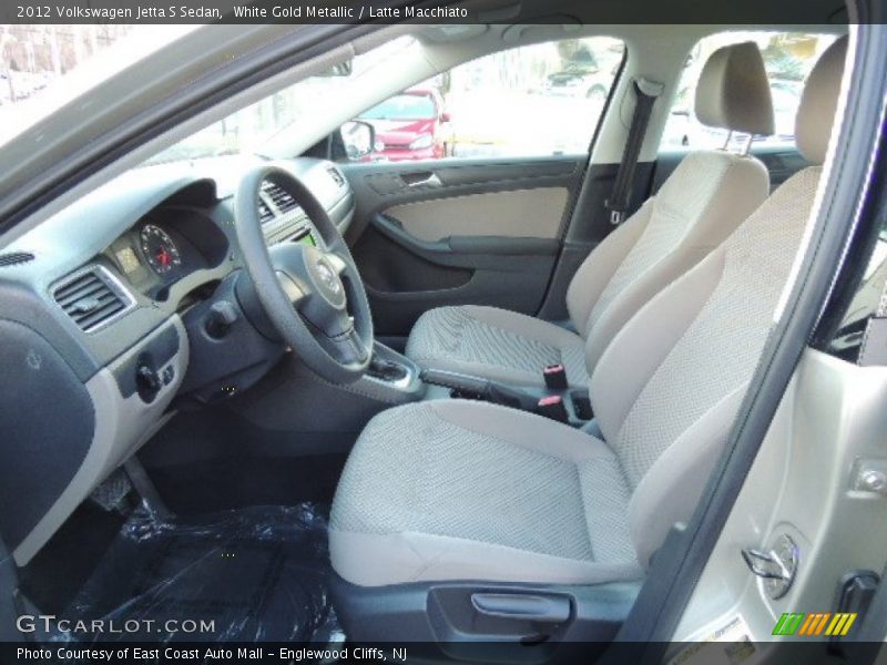 White Gold Metallic / Latte Macchiato 2012 Volkswagen Jetta S Sedan