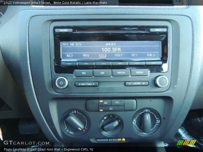White Gold Metallic / Latte Macchiato 2012 Volkswagen Jetta S Sedan