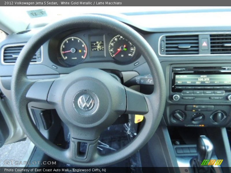 White Gold Metallic / Latte Macchiato 2012 Volkswagen Jetta S Sedan