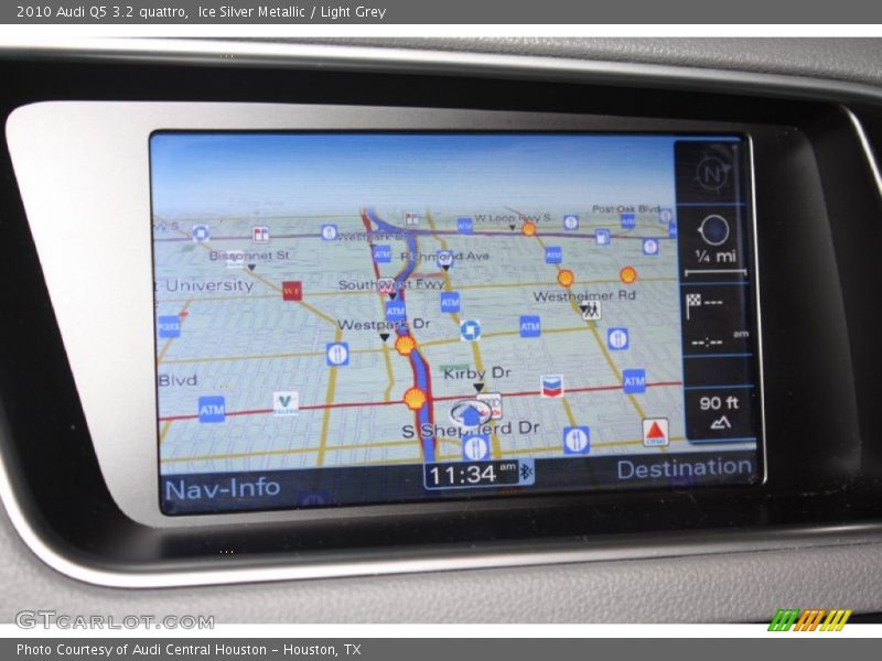 Ice Silver Metallic / Light Grey 2010 Audi Q5 3.2 quattro