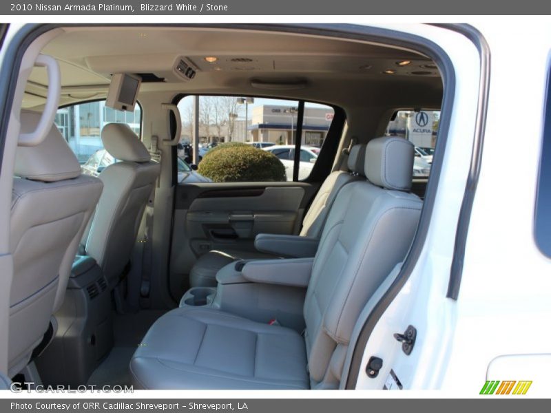 Blizzard White / Stone 2010 Nissan Armada Platinum