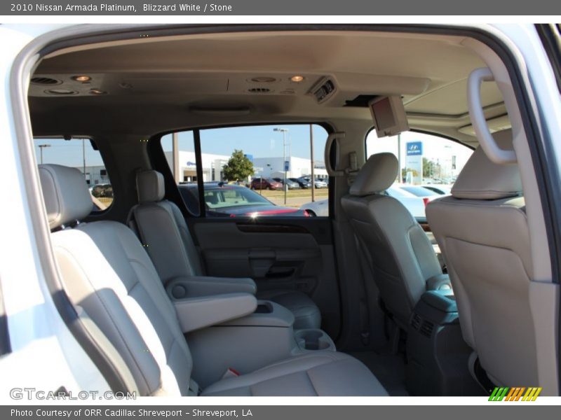 Blizzard White / Stone 2010 Nissan Armada Platinum