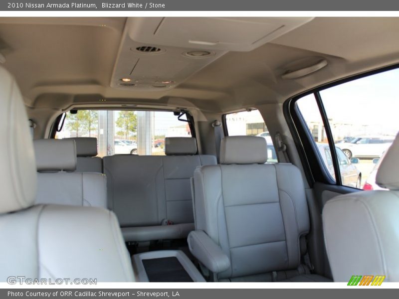 Blizzard White / Stone 2010 Nissan Armada Platinum