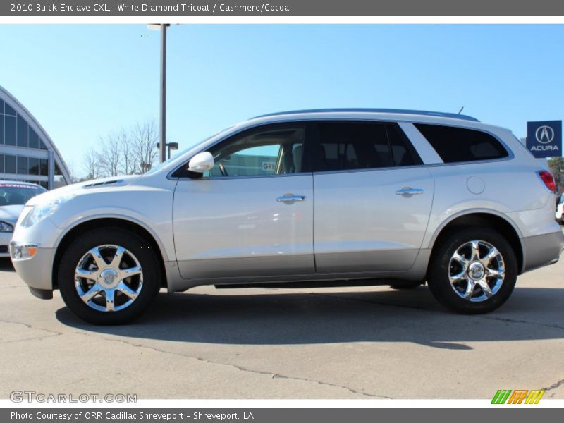White Diamond Tricoat / Cashmere/Cocoa 2010 Buick Enclave CXL