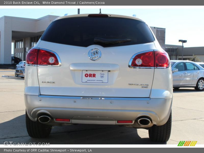 White Diamond Tricoat / Cashmere/Cocoa 2010 Buick Enclave CXL