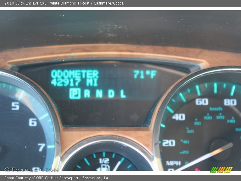 White Diamond Tricoat / Cashmere/Cocoa 2010 Buick Enclave CXL