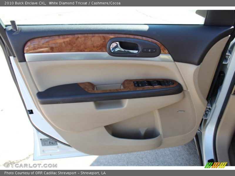 White Diamond Tricoat / Cashmere/Cocoa 2010 Buick Enclave CXL