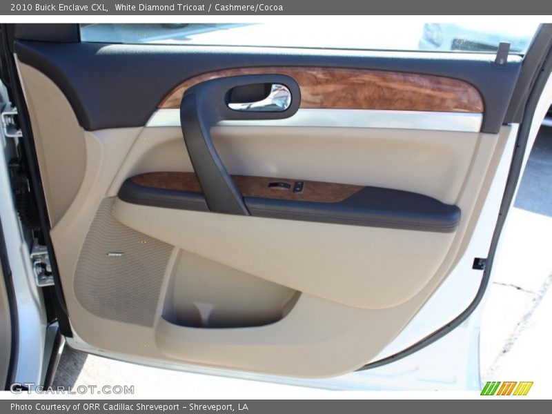White Diamond Tricoat / Cashmere/Cocoa 2010 Buick Enclave CXL
