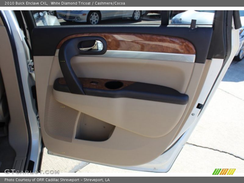 White Diamond Tricoat / Cashmere/Cocoa 2010 Buick Enclave CXL