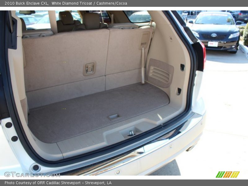 White Diamond Tricoat / Cashmere/Cocoa 2010 Buick Enclave CXL