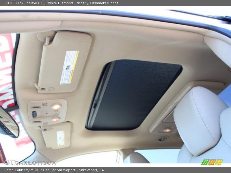 White Diamond Tricoat / Cashmere/Cocoa 2010 Buick Enclave CXL