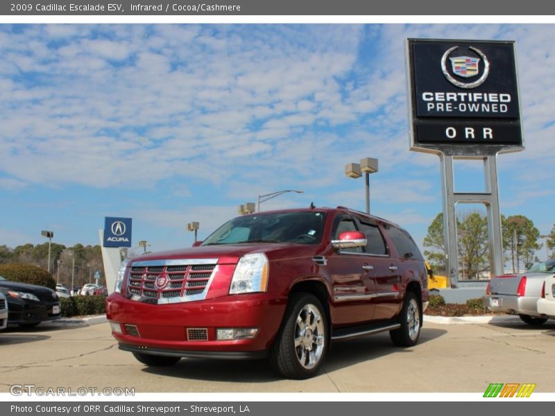 Infrared / Cocoa/Cashmere 2009 Cadillac Escalade ESV