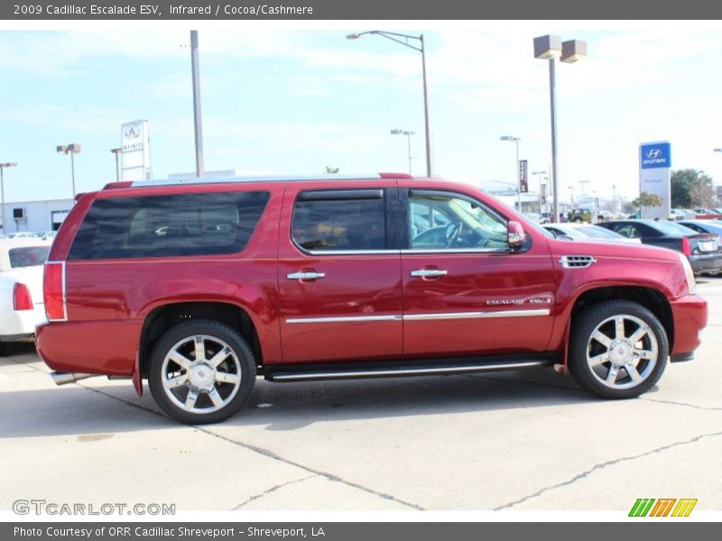 Infrared / Cocoa/Cashmere 2009 Cadillac Escalade ESV