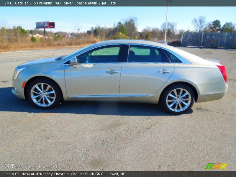 Silver Coast Metallic / Jet Black 2013 Cadillac XTS Premium FWD
