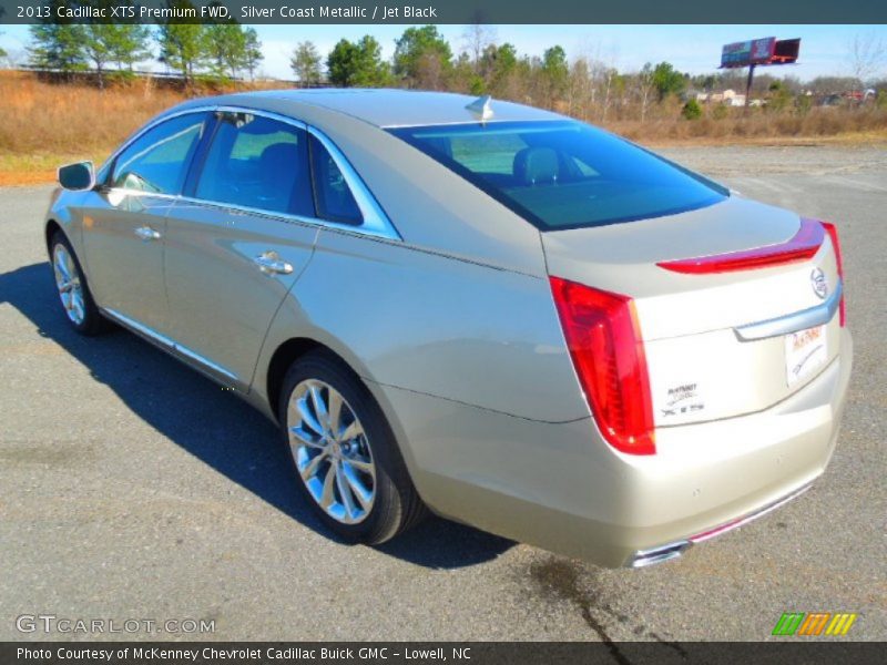Silver Coast Metallic / Jet Black 2013 Cadillac XTS Premium FWD