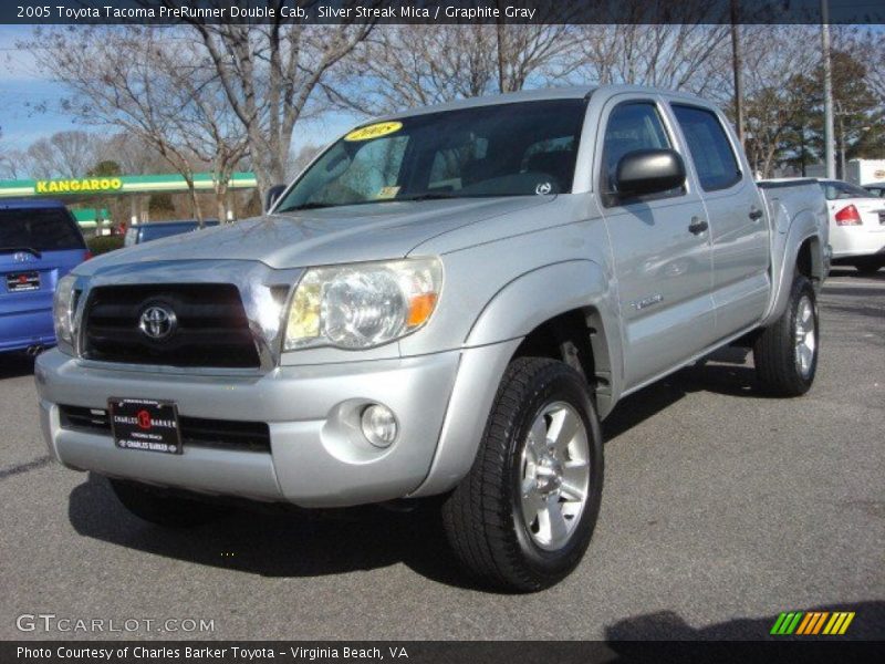 Silver Streak Mica / Graphite Gray 2005 Toyota Tacoma PreRunner Double Cab