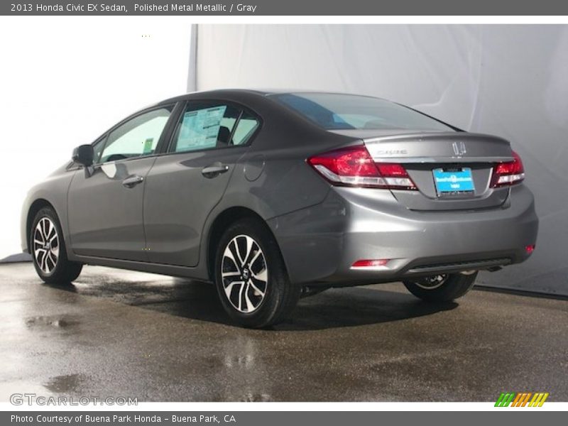 Polished Metal Metallic / Gray 2013 Honda Civic EX Sedan