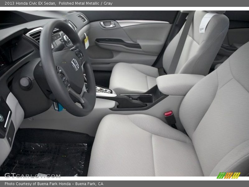 Polished Metal Metallic / Gray 2013 Honda Civic EX Sedan