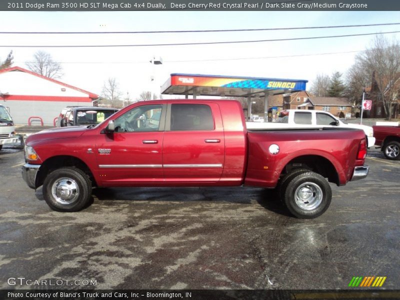  2011 Ram 3500 HD SLT Mega Cab 4x4 Dually Deep Cherry Red Crystal Pearl
