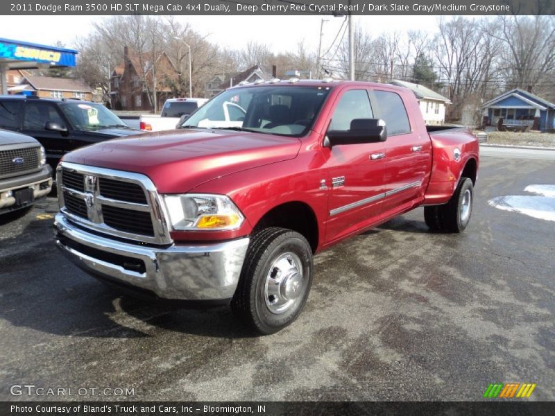 Front 3/4 View of 2011 Ram 3500 HD SLT Mega Cab 4x4 Dually